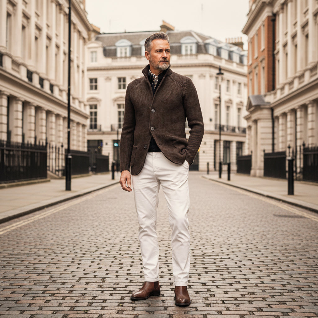 Thomas – Men’s Cardigan | Soft knit, classic fit, practical pockets